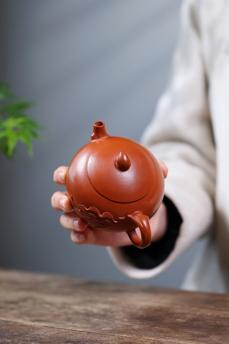 Teko Zisha Yixing [Peach Xishi] (Zhao Zhuang Zhu Ni - 240ml)