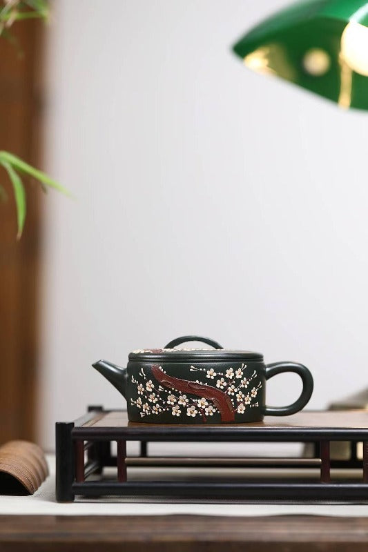 Yixing Zisha Teapot [Meixiang Hanwa] (Lu Ni - 160ml)
