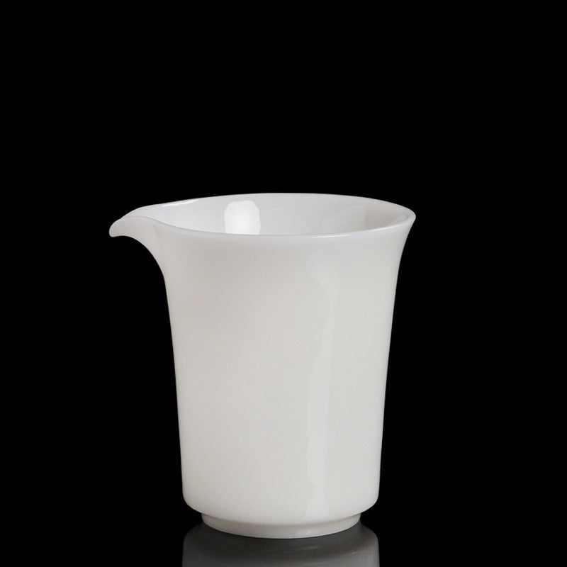 Eisjade-Weißporzellan glasierter Fair Cup 220-240ml