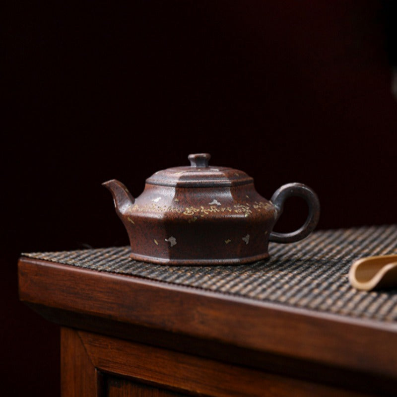 Full Handmade Yixing Zisha Teapot [Liufang Xu Bian] (Firewood Fired Duan Ni - 150ml)