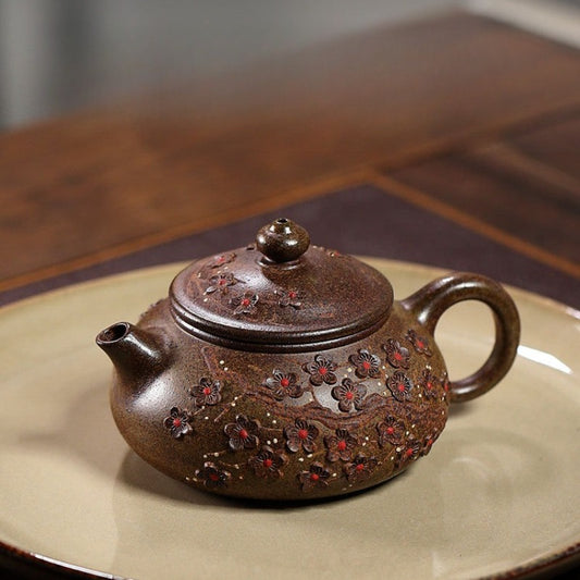 Exquisite Yixing Zisha Teapot [Fragrance Han Jiang] (Duan Ni Firewood Fired - 150ml)