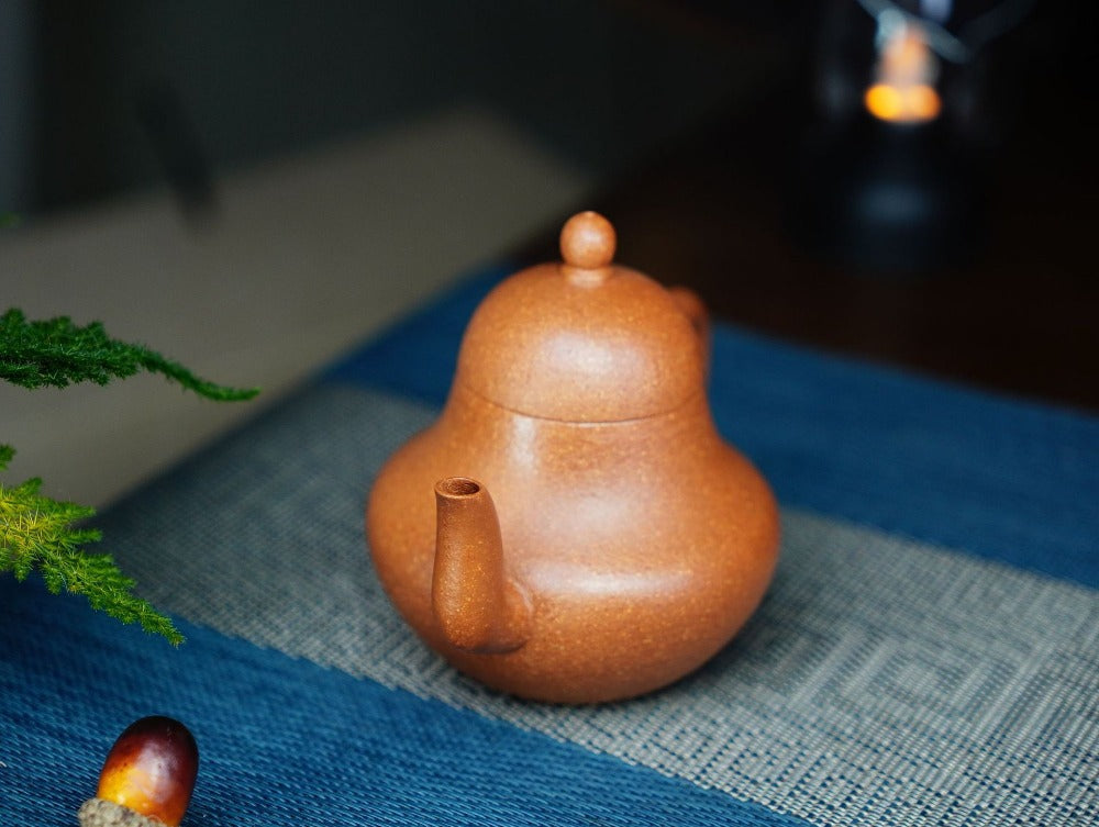 Full Handmade Yixing Zisha Teapot [Si Ting Pot] (Jiang Po Ni - 200ml)