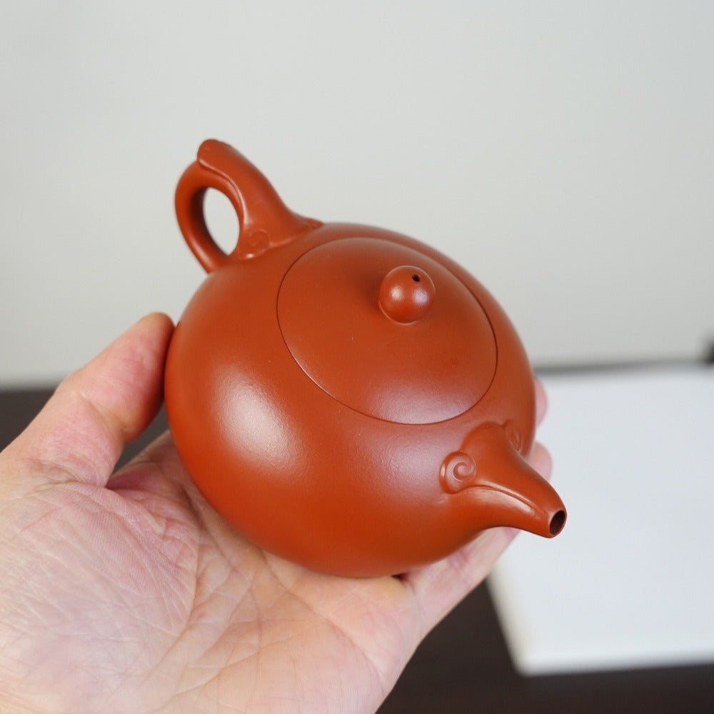 Théière Yixing Zisha entièrement faite à la main [Pot Yu Ru] (Xiao Meiyao Zhu Ni - 210 ml)