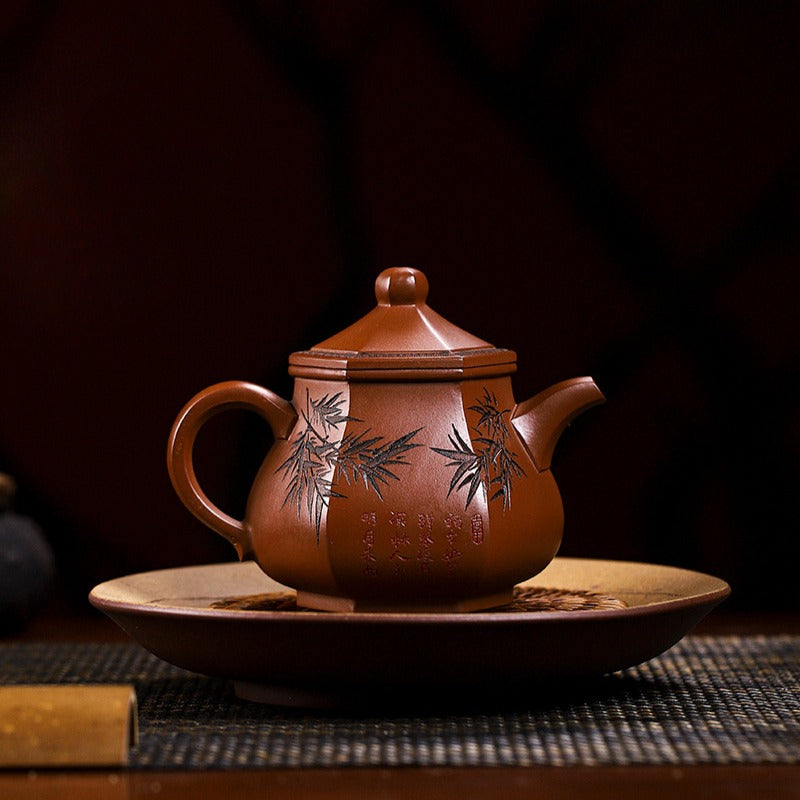 Full Handmade Yixing Zisha Teapot [Qing Feng Xu Lai] (Ge Zi Ni - 300ml) - YIQIN TEA HOUSE | yiqinteahouse.com | 200-300ml, full handmade zisha teapot, teapot, teaware