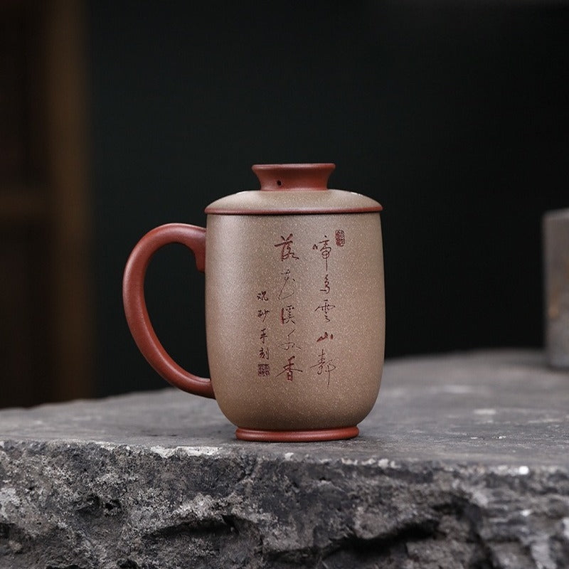 Taza de té Master Handmade Yixing Zisha [Ji Xiang] (Long Xue Sha - 200 ml)