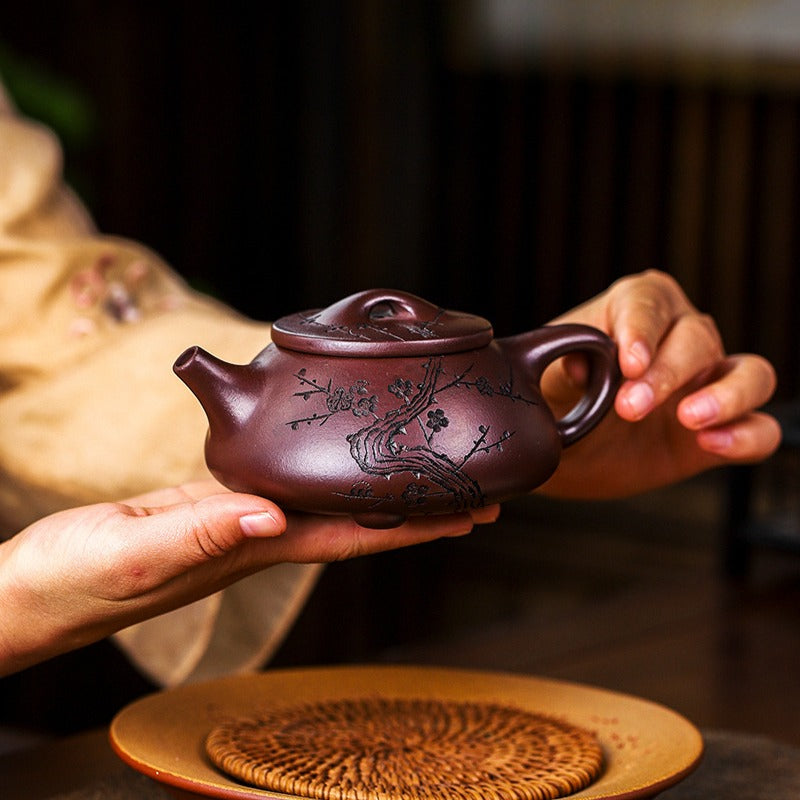 Full Handmade Yixing Zisha Teapot [Nafu Shi Piao] (Shi Hong - 340ml) - YIQIN TEA HOUSE | yiqinteahouse.com | >300ml, full handmade zisha teapot, teapot, teaware