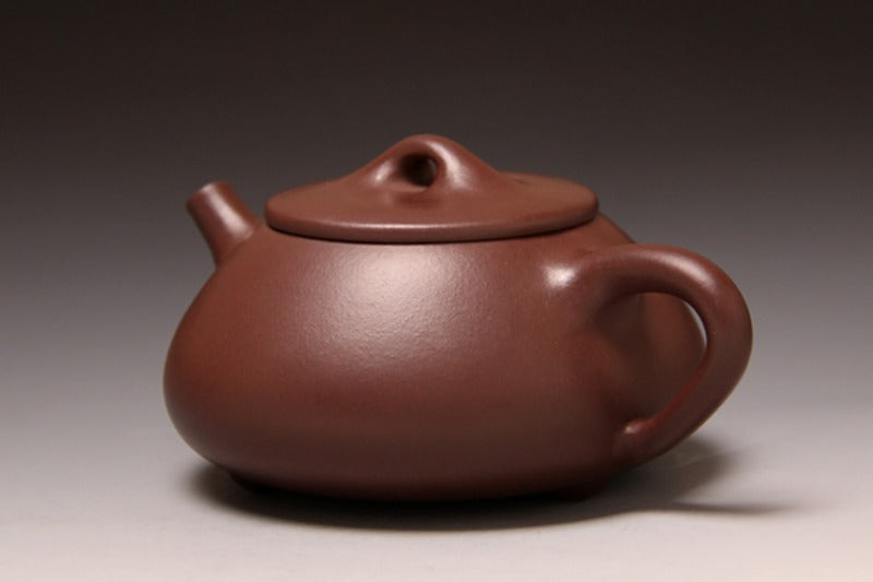 Théière Yixing Zisha entièrement faite à la main [Pot Jingzhou Shi Piao] (Zi Ni - 370 ml)