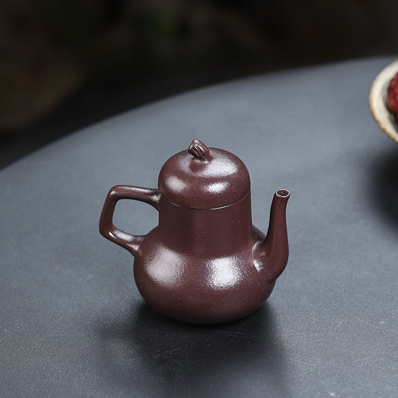 Full Handmade Yixing Zisha Teapot [Qing Feng Ming Yue] (Zi Ni - 170ml) - YIQIN TEA HOUSE | yiqinteahouse.com | <200ml, full handmade zisha teapot, teapot, teaware