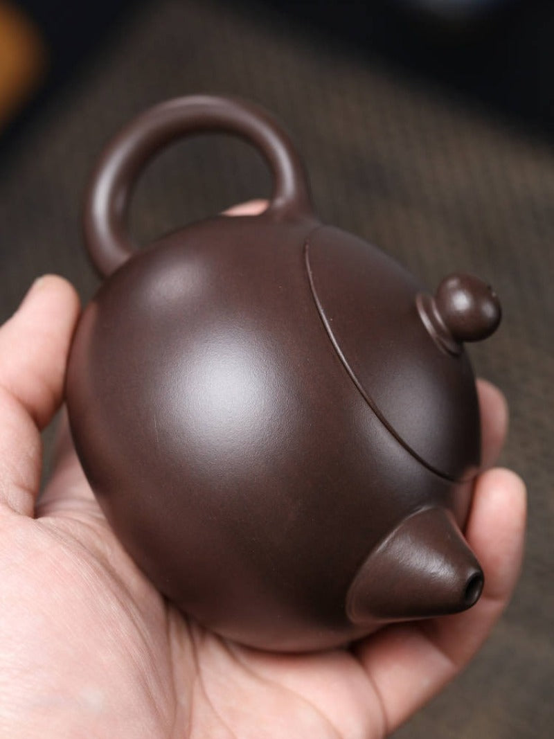 Full Handmade Yixing Zisha Teapot [Xishi Pot] (Lao Zi Ni - 200ml)