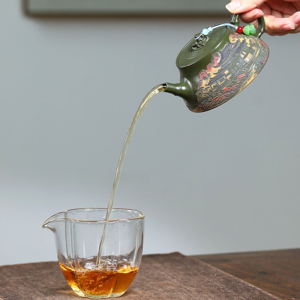 Yixing Zisha Teapot [Jiangnan Chun Yun] (Lu Ni - 170ml)