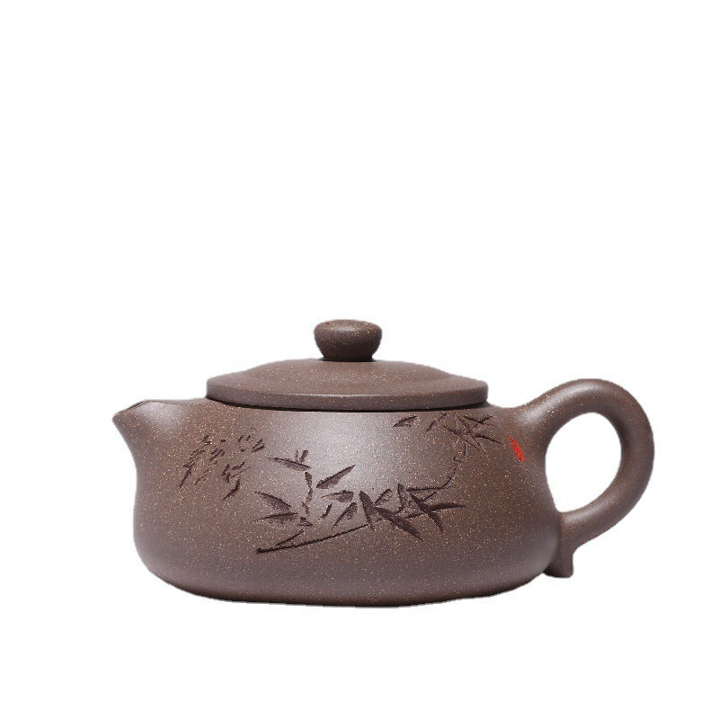 Yixing Zisha Teapot [Bamboo Shi Piao] (Qinghui Duan Ni - 200ml)