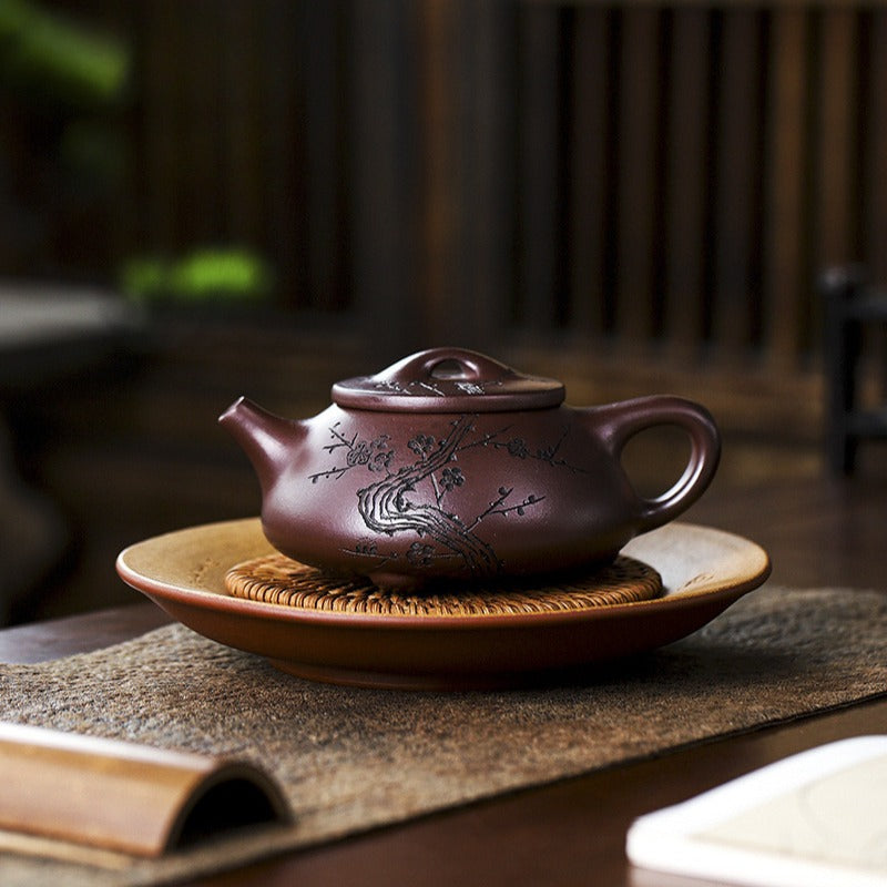 Full Handmade Yixing Zisha Teapot [Nafu Shi Piao] (Shi Hong - 340ml) - YIQIN TEA HOUSE | yiqinteahouse.com | >300ml, full handmade zisha teapot, teapot, teaware