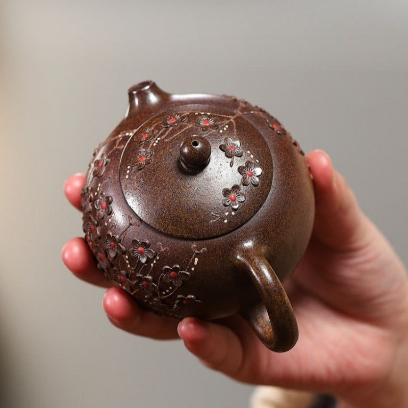Exquisite Yixing Zisha Teapot [Fragrance Xishi] (Duan Ni Firewood Fired - 200ml)