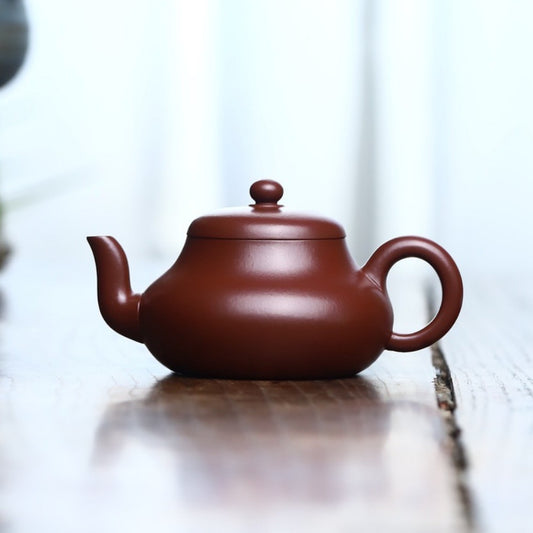 Full Handmade Yixing Zisha Teapot [Junde Pot] (Zhu Ni - 170ml)