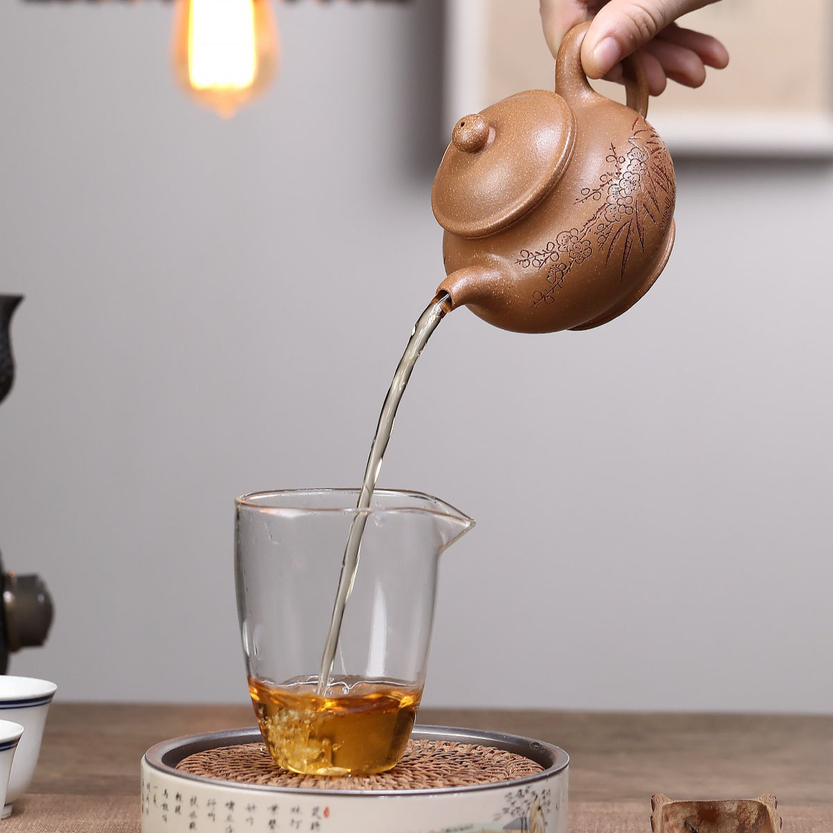 Yixing Zisha Teapot [Fragrance Pan Pot] (Huang Jiang Po - 240ml)