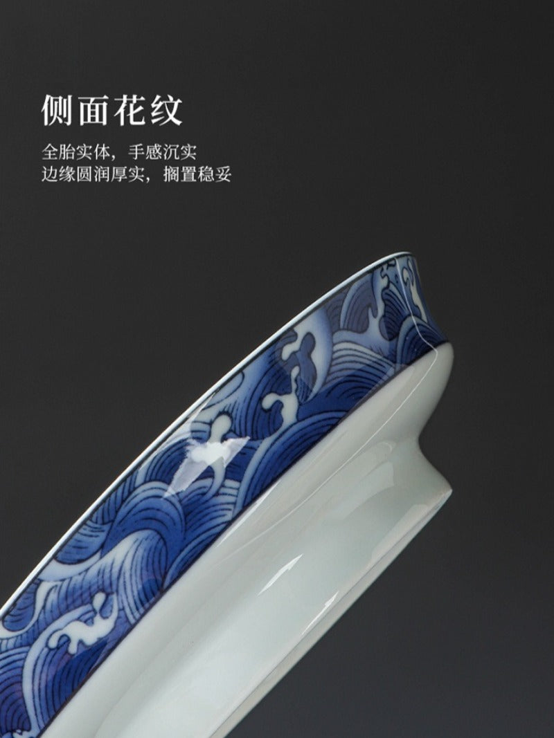 Ancient Celadon Style Ceramic [Jinxiu Heshan] Sancai Gaiwan Set 190ml