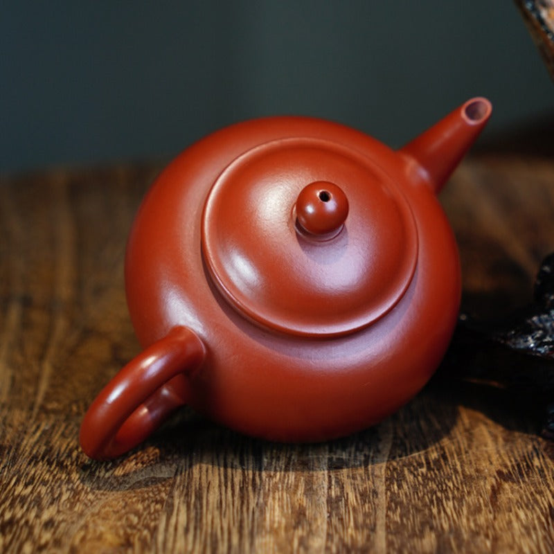 Full Handmade Yixing Zisha Teapot [Shui Ping Pot] (Dahongpao - 200ml)