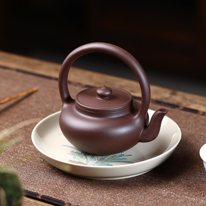 Yixing Zisha Teapot [Tiliang Pot 提梁壶] (Zi Ni - 250ml)