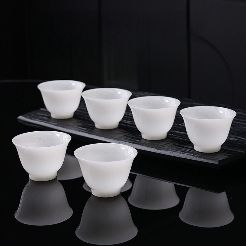 Eisjade-Weißporzellan glasiert kleine Teetasse 30-65ml