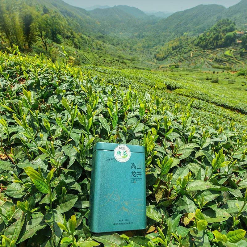 Set Hadiah Tin Teh Hijau [Long Jing] Kelas S Awal Musim Bunga Zhejiang Shaoxing 250g