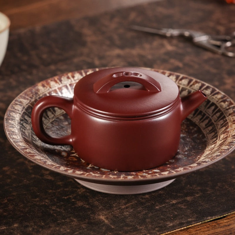 Théière Yixing Zisha entièrement faite à la main [Mini pot Hanwa] (Long Xue Sha - 140ml)