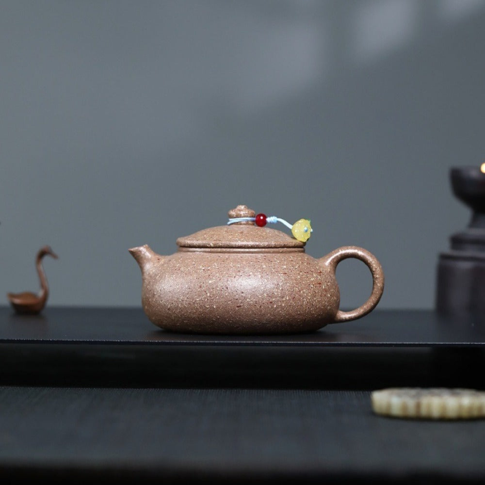 Yixing Zisha Teekanne [Han Jiang] (Grobe Wucai Duan Ni - 160ml)