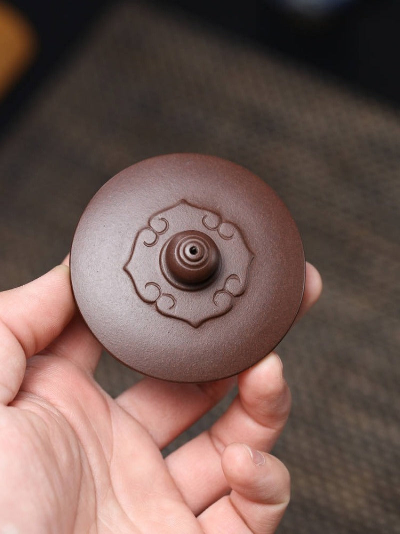 全手工宜兴紫砂茶壶 [雅竹壶] (紫泥 - 300ml)