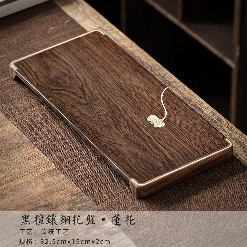 Ebony Copper Frame Tea Tray - YIQIN TEA HOUSE | yiqinteahouse.com | new arrival, tea tray, teaware