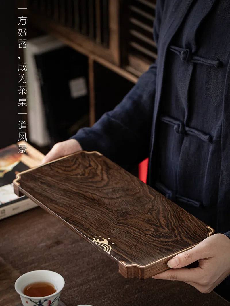 Ebony Copper Frame Tea Tray - YIQIN TEA HOUSE | yiqinteahouse.com | new arrival, tea tray, teaware