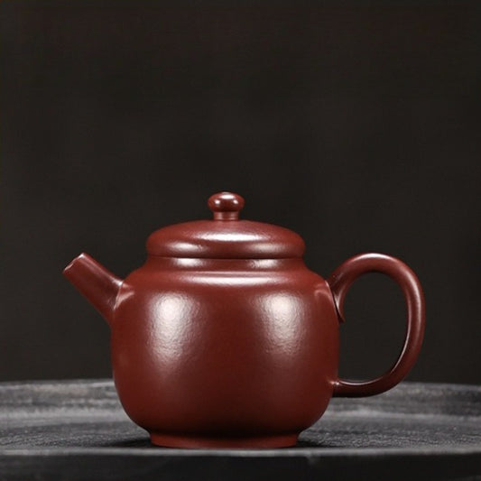 Full Handmade Yixing Zisha Teapot [Mini Julun Pot] (Zi Zhu Ni - 130ml)