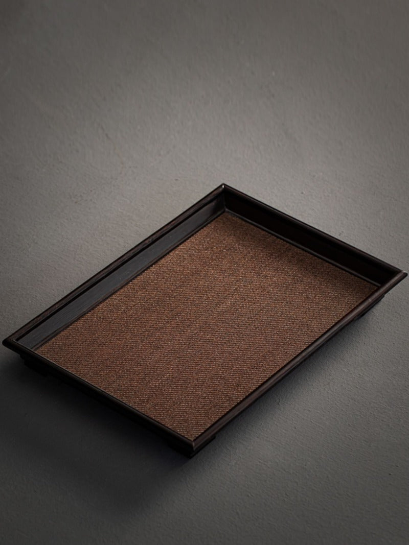 Sandalwood Bamboo Rattan Tea Tray - YIQIN TEA HOUSE | yiqinteahouse.com | tea tray, teaware