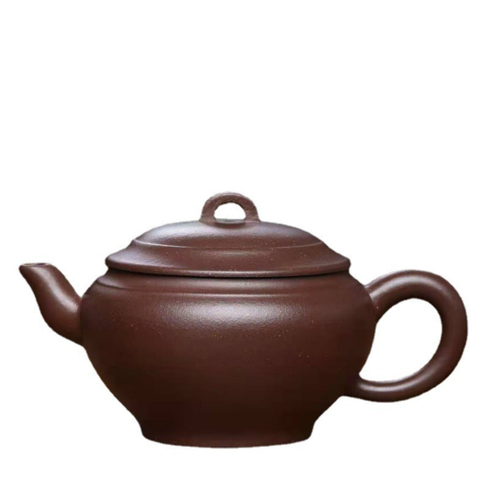 全手工宜兴紫砂茶壶 [碗泉壶] (紫泥 - 300ml)