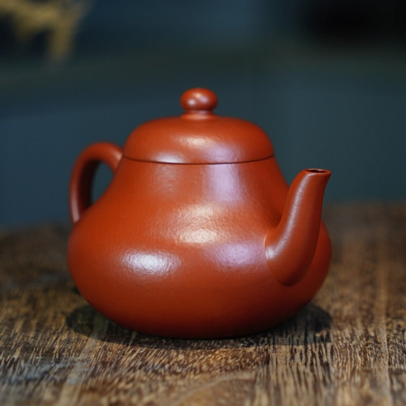 Full Handmade Yixing Zisha Teapot [Pear Pot] (Dahongpao - 170ml)