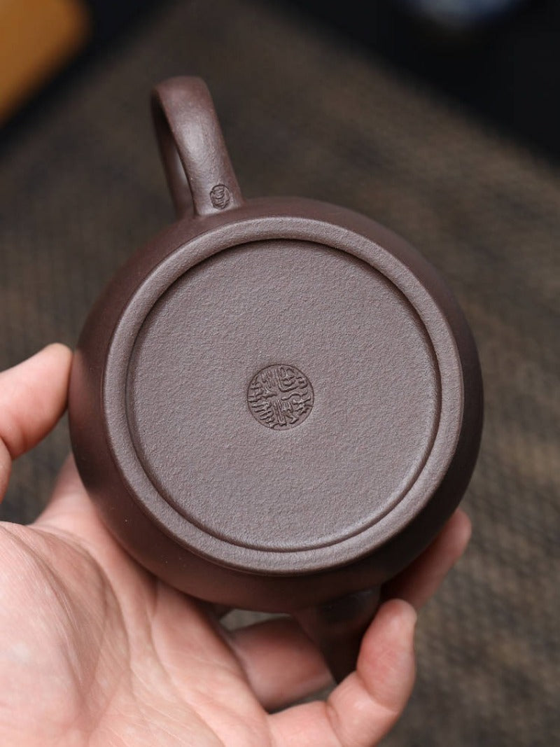 Full Handmade Yixing Zisha Teapot [Hanwa Pot] (Zi Ni - 310ml)