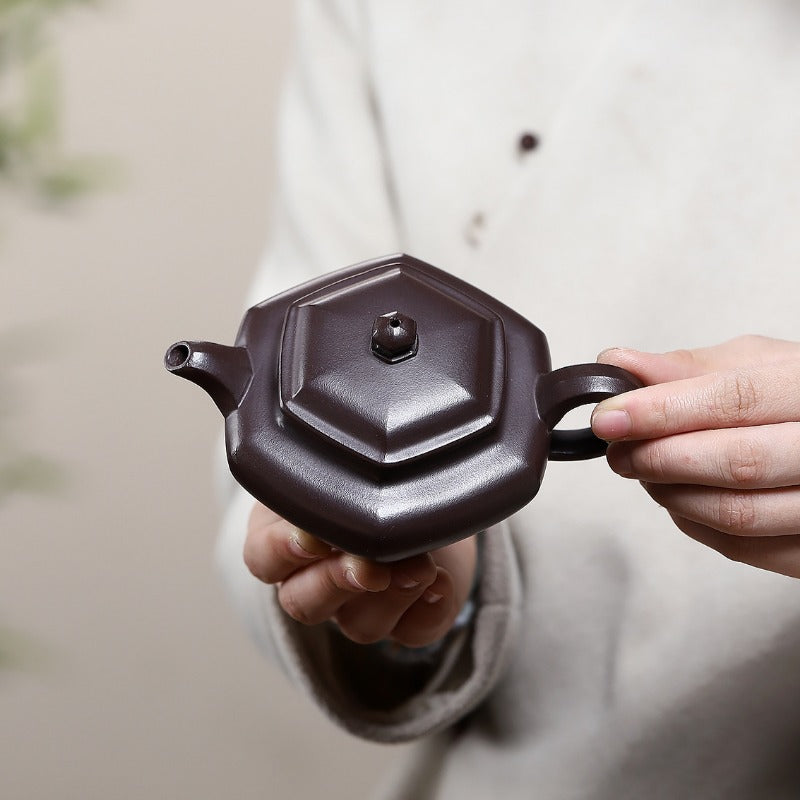 Yixing Zisha Teapot [Liufang Fanggu] (Zi Ni - 200ml)