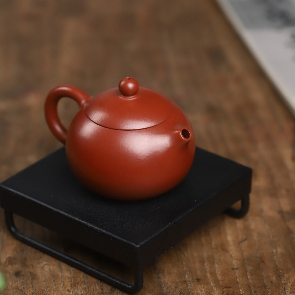 Full Handmade Yixing Zisha Teapot [Xishi Pot] (Zhu Ni - 130ml)