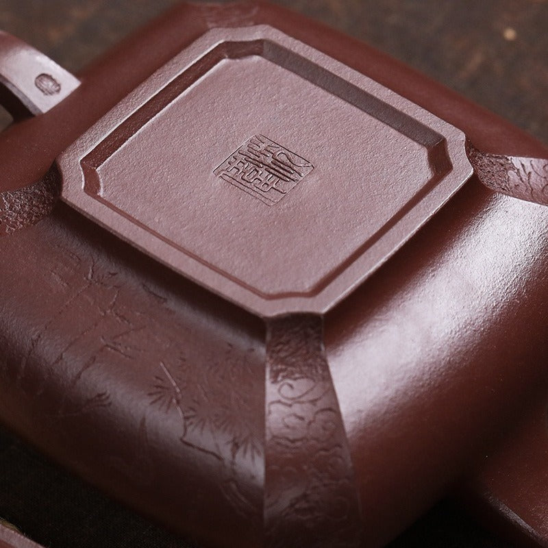 Théière Yixing Zisha entièrement faite à la main [Ju Fu] (Zi Ni - 450 ml)