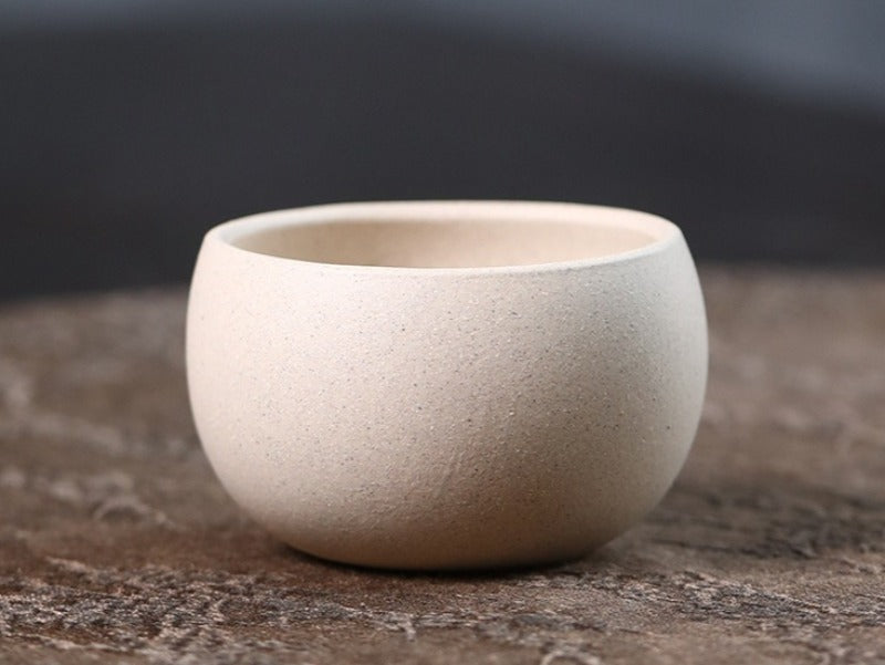 Handmade Yixing Zisha Master Tea Cup [Plum Blossom / Magnolia] 90ml