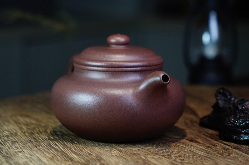 Tetera Yixing Zisha hecha a mano [Olla Fanggu] (Zi Ni - 360 ml)