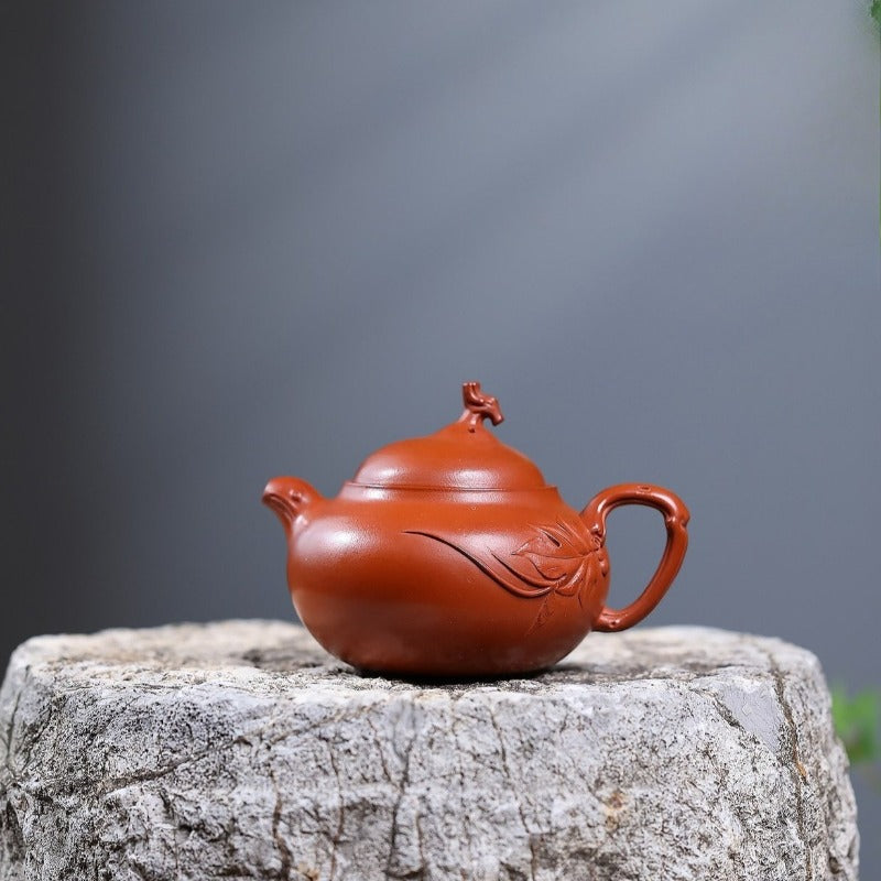 Teiera Yixing Zisha [Peach Leaves Wendan] (Zhao Zhuang Zhu Ni - 200ml)