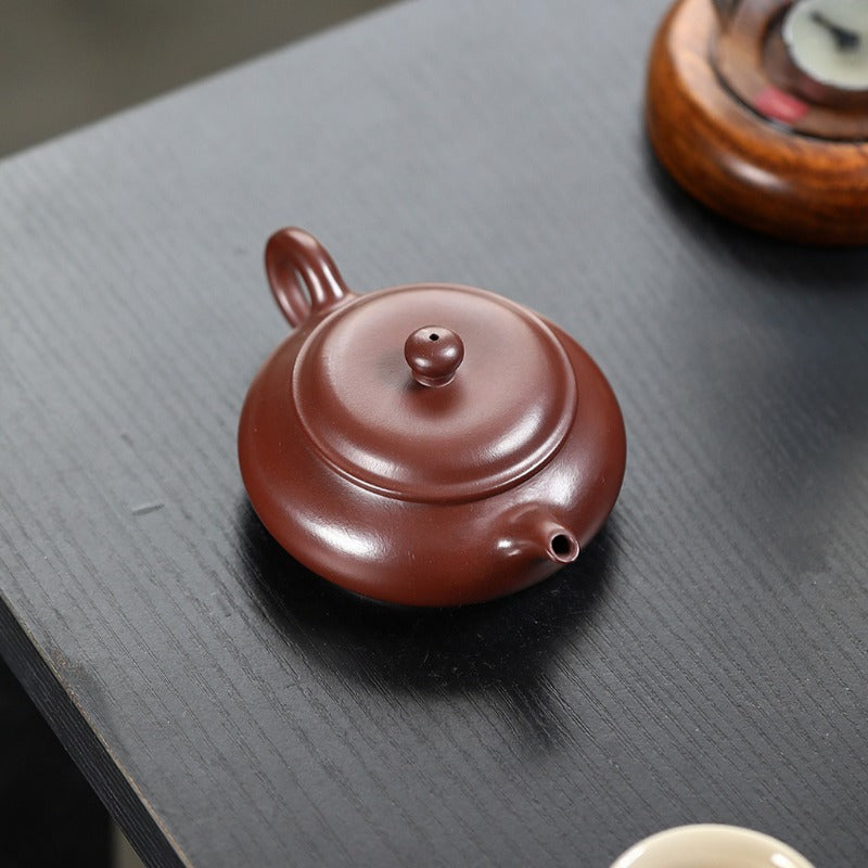 宜兴紫砂茶壶[云炉] (紫泥- 140/200ml)