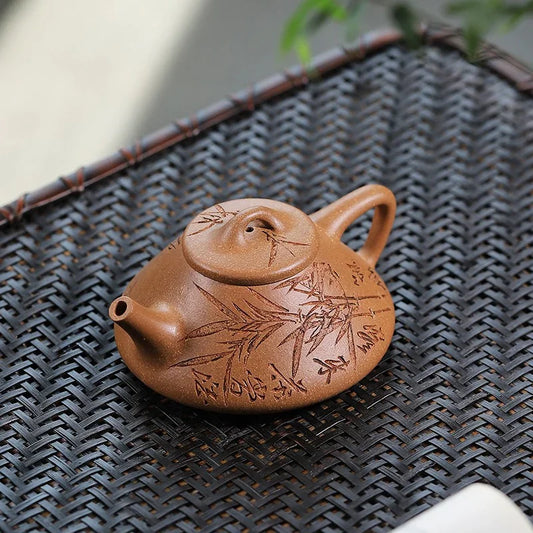 Exquisite Yixing Zisha Teapot [Breeze Ziye Shi Piao] (Jiang Po Ni - 170ml)