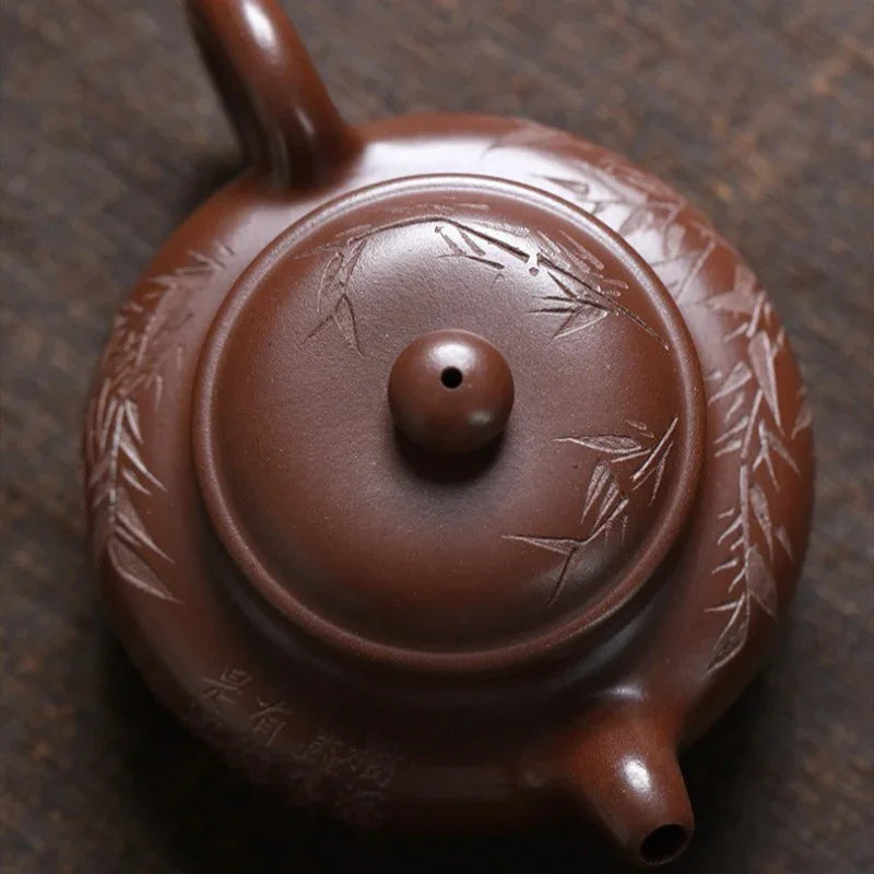 精工 宜兴紫砂茶壶 [仿古壶] (革紫泥 - 220ml)