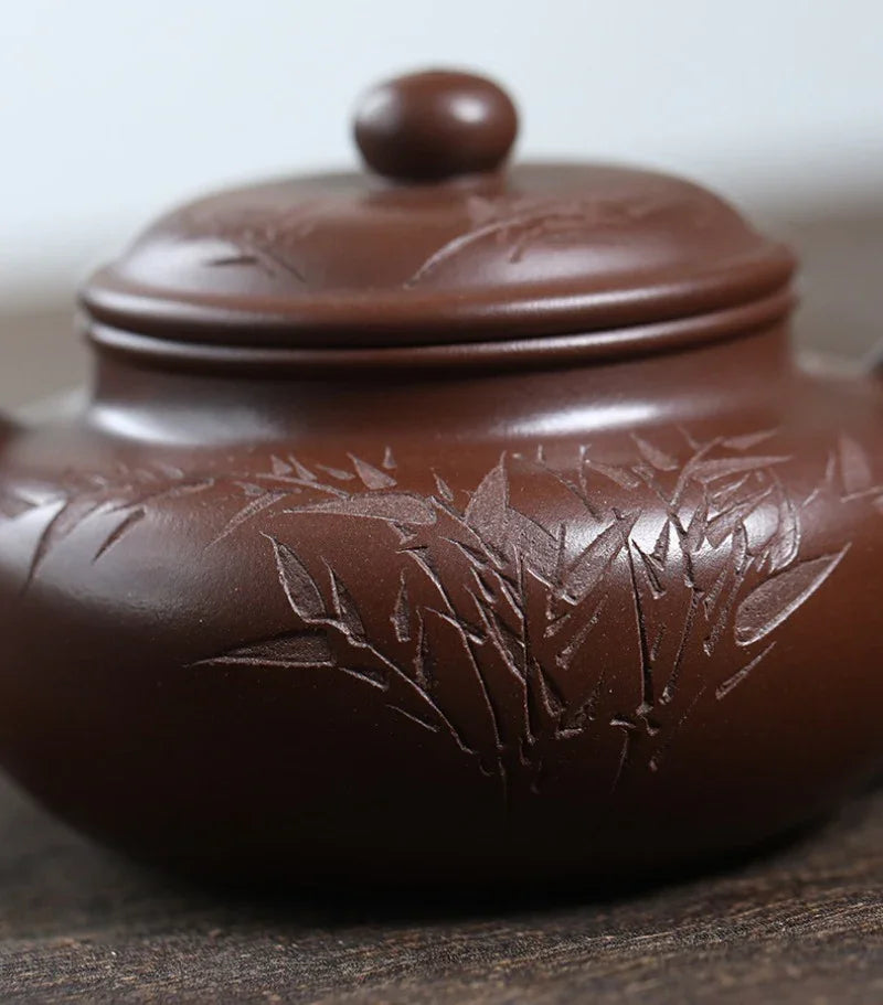 精工 宜兴紫砂茶壶 [仿古壶] (革紫泥 - 220ml)
