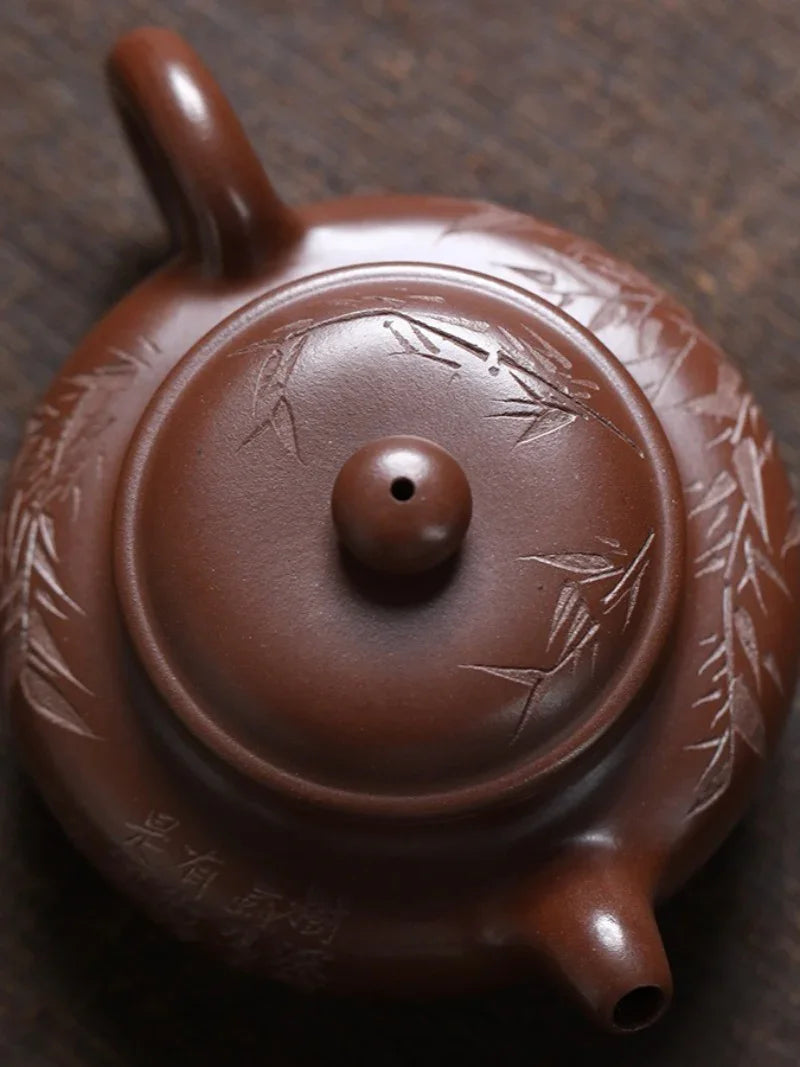 精工 宜兴紫砂茶壶 [仿古壶] (革紫泥 - 220ml)