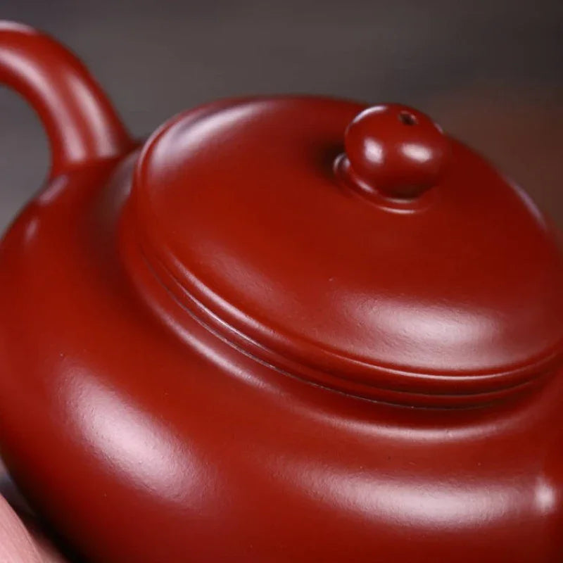 Teko Yixing Zisha yang Halus [Fanggu Pot] (Dahongpao -190ml)