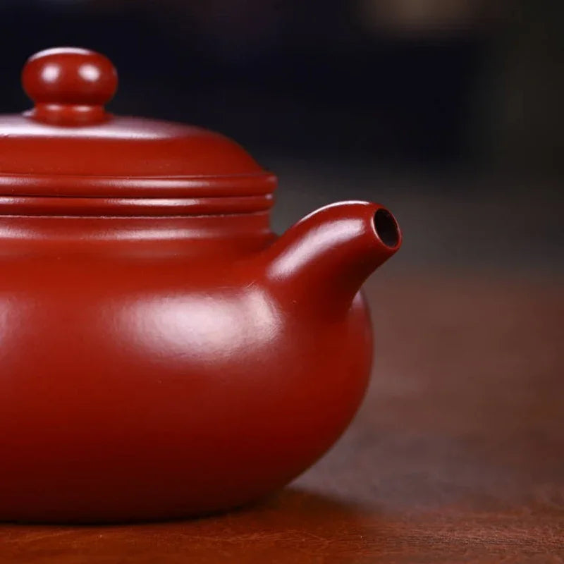 Teko Yixing Zisha yang Halus [Fanggu Pot] (Dahongpao -190ml)