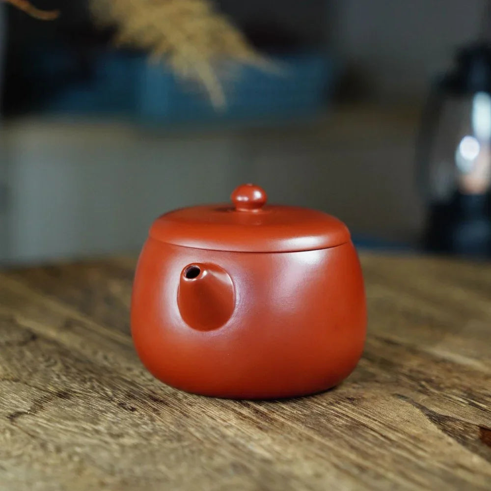 Teko Yixing Zisha yang Halus [Fat Xishi Pot] (Dahongpao - 230ml)