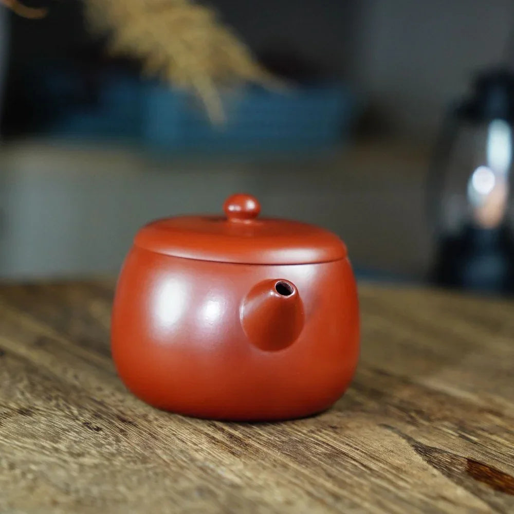 Teko Yixing Zisha yang Halus [Fat Xishi Pot] (Dahongpao - 230ml)