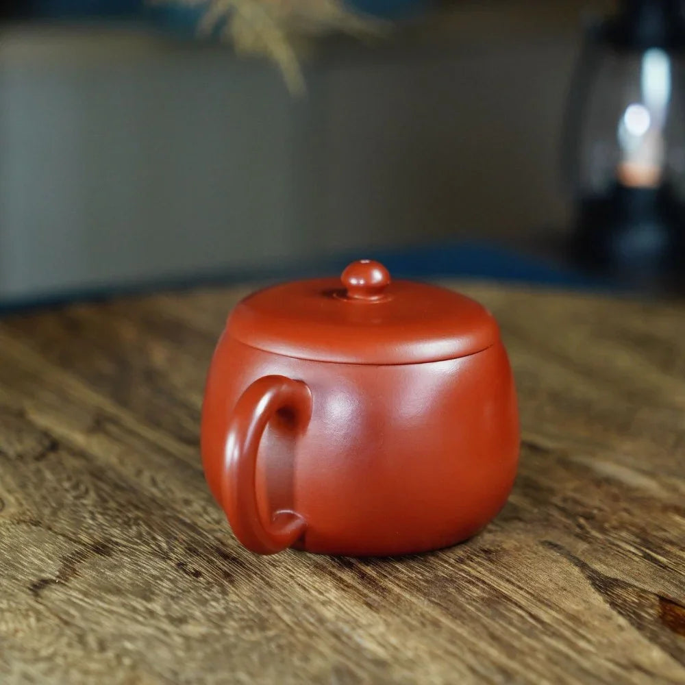 Teko Yixing Zisha yang Halus [Fat Xishi Pot] (Dahongpao - 230ml)